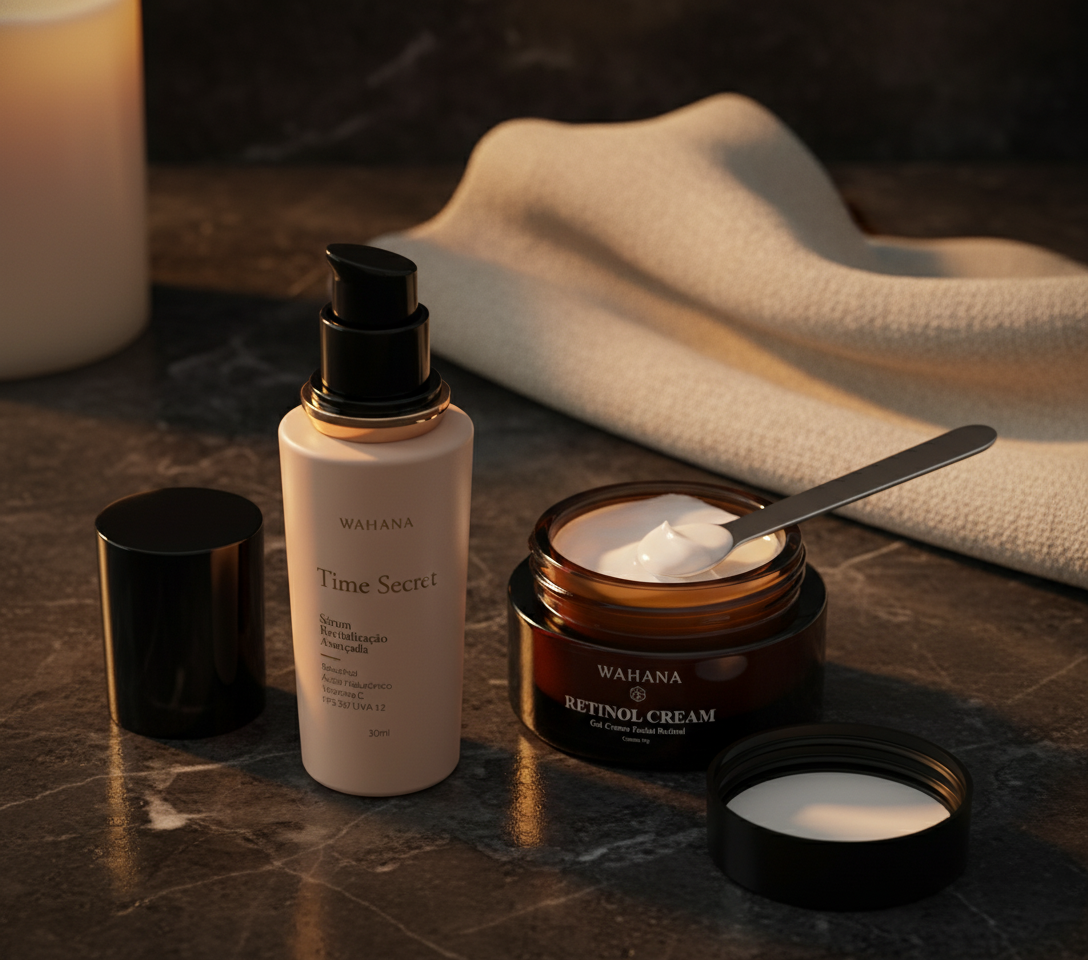 Skincare Anti-idade aos 30 anos: O Que Realmente Funciona - Time Secret e Retinol Cream