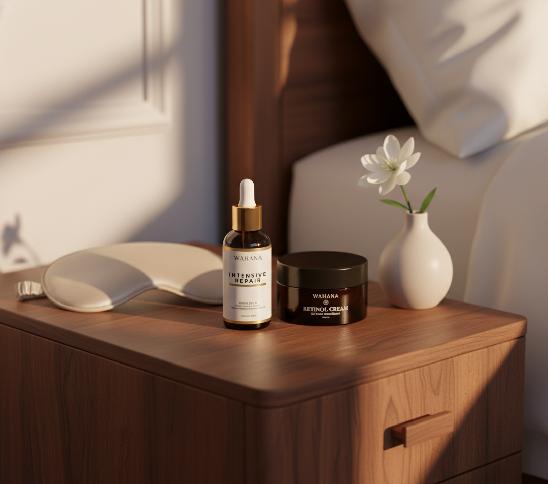 Rotina Noturna Perfeita: O Segredo do Sono da Beleza - Intensive Repair e Retinol Cream