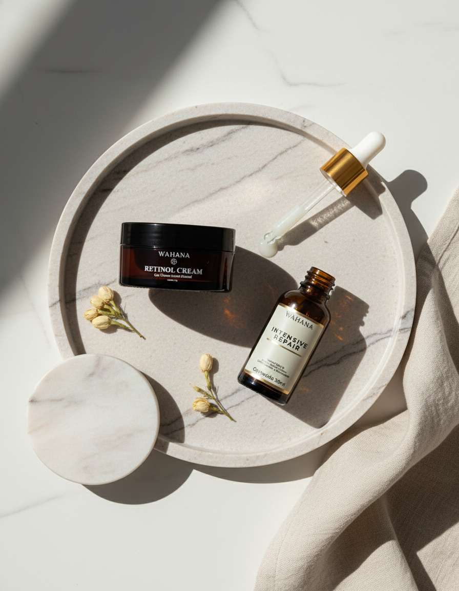 Poros Dilatados: Causas e Como Reduzir a Aparência com Skincare - Retinol Cream e Intensive Repair