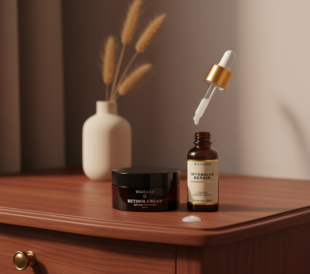 Manchas na Pele: Como Clarear e Uniformizar o Tom com Retinol - Retinol Cream e Intensive Repair