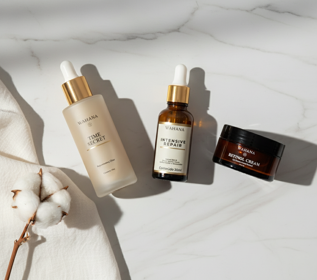 Skincare Noturno Passo a Passo: Acorde com a Pele Perfeita - Intensive Repair e Retinol Cream