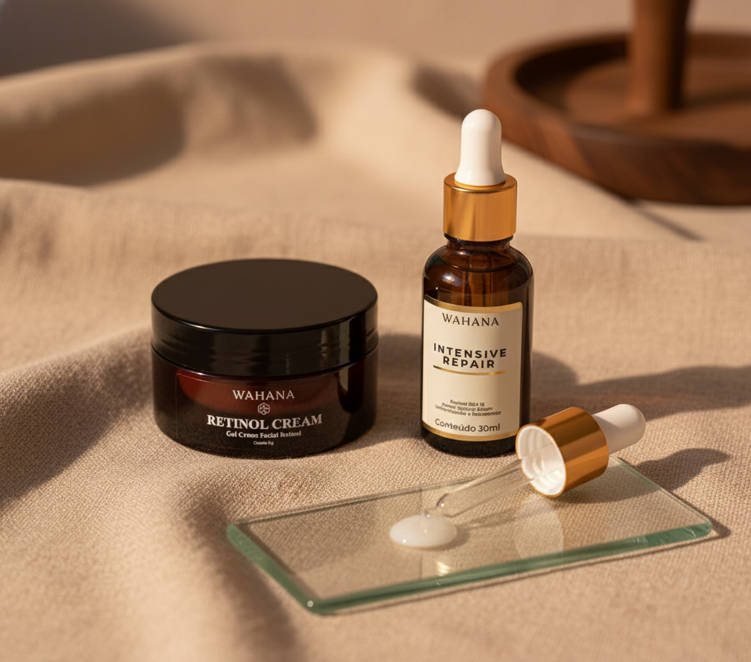 Poros Dilatados: Causas e Como Reduzir a Aparência com Skincare - Retinol Cream e Intensive Repair