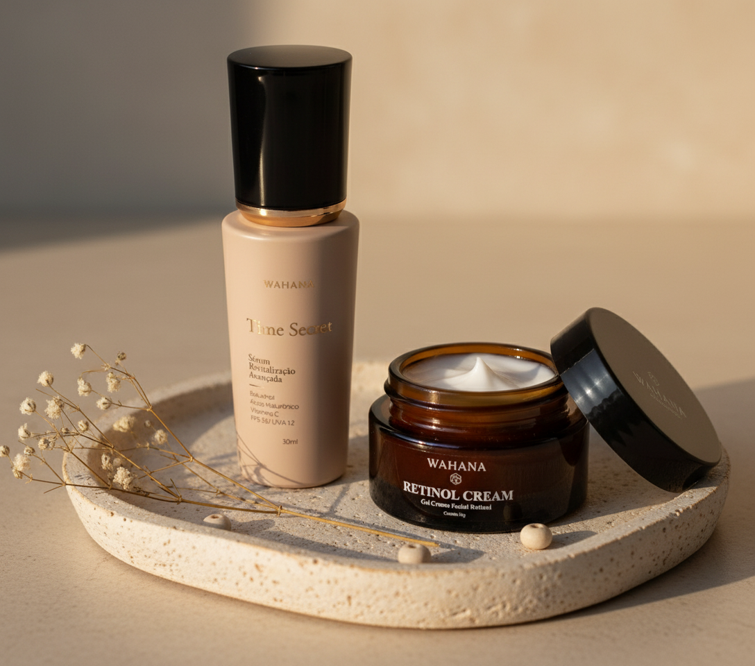 Manchas de Sol: Como Clarear e Uniformizar a Pele com Segurança - Time Secret e Retinol Cream