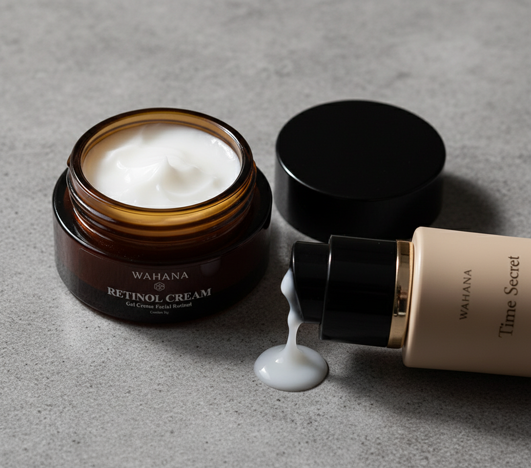Skincare Anti-Idade aos 40 Anos: O Que Realmente Funciona - Time Secret e Retinol Cream