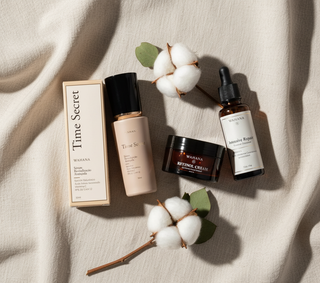 Skincare Anti-Idade aos 40 Anos: O Que Realmente Funciona - Time Secret e Retinol Cream