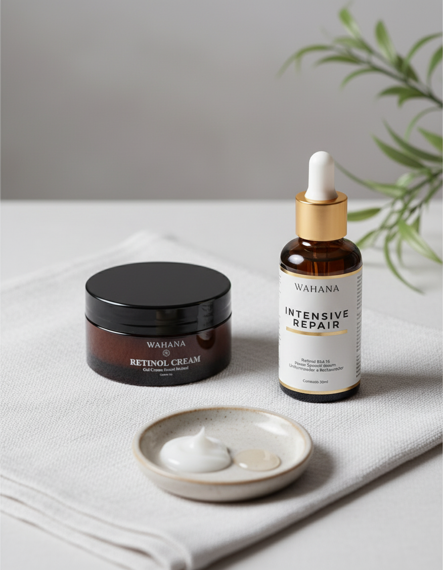 Retinol para Iniciantes: Como Incluir na Rotina Sem Irritar a Pele - Retinol Cream e Intensive Repair