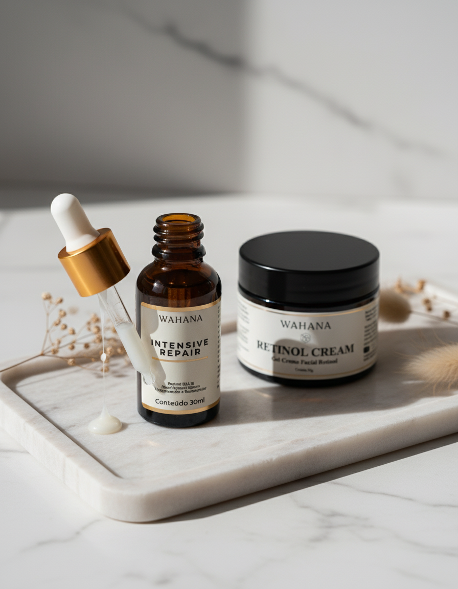 Rotina Noturna para Pele Madura: Maximizando a Renovação Celular - Retinol Cream e Intensive Repair
