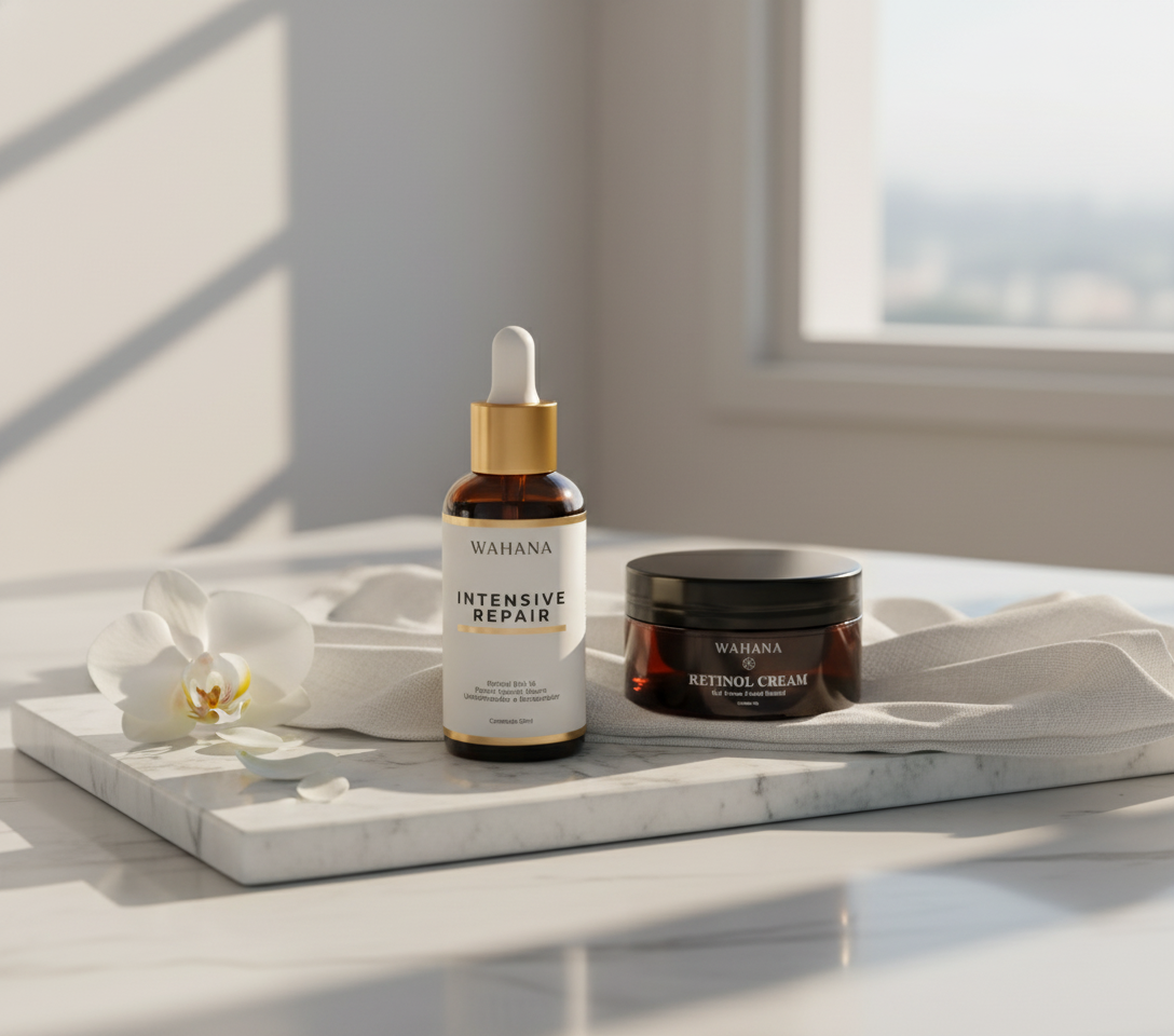Ácido Hialurônico para rugas depois dos 50: Por que a hidratação muda tudo - Intensive Repair e Retinol Cream