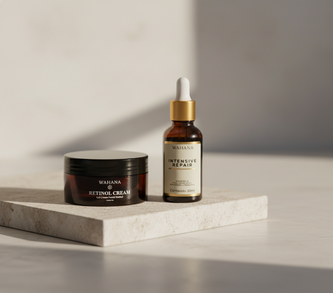 Retinol vs. Ácido Hialurônico: Como Combinar para Máximo Efeito Anti-Idade - Retinol Cream e Intensive Repair