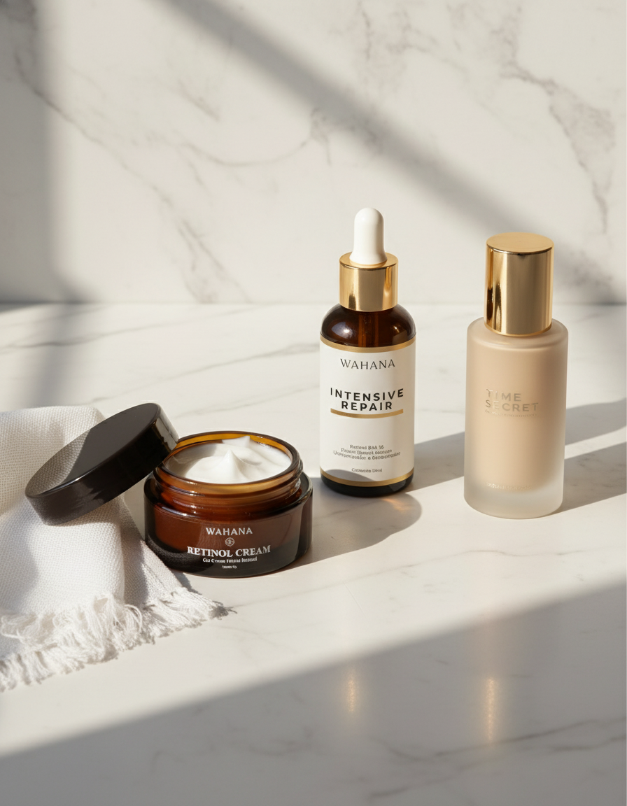 Retinol vs. Ácido Hialurônico: Como Combinar para Máximo Efeito Anti-Idade - Retinol Cream e Intensive Repair
