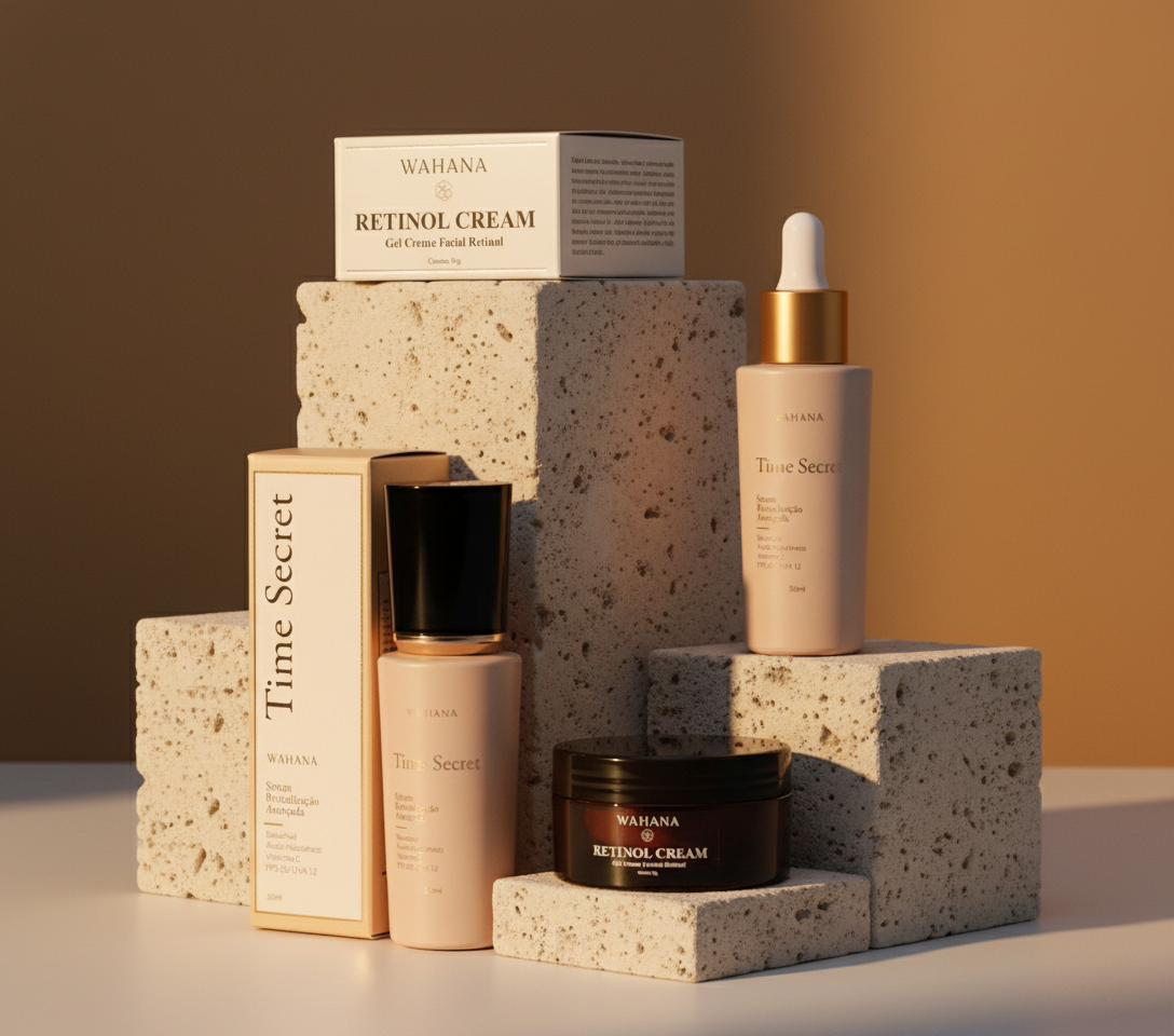 Skincare para Pele Madura 50+: O Guia Definitivo Pro-Aging - Time Secret e Retinol Cream