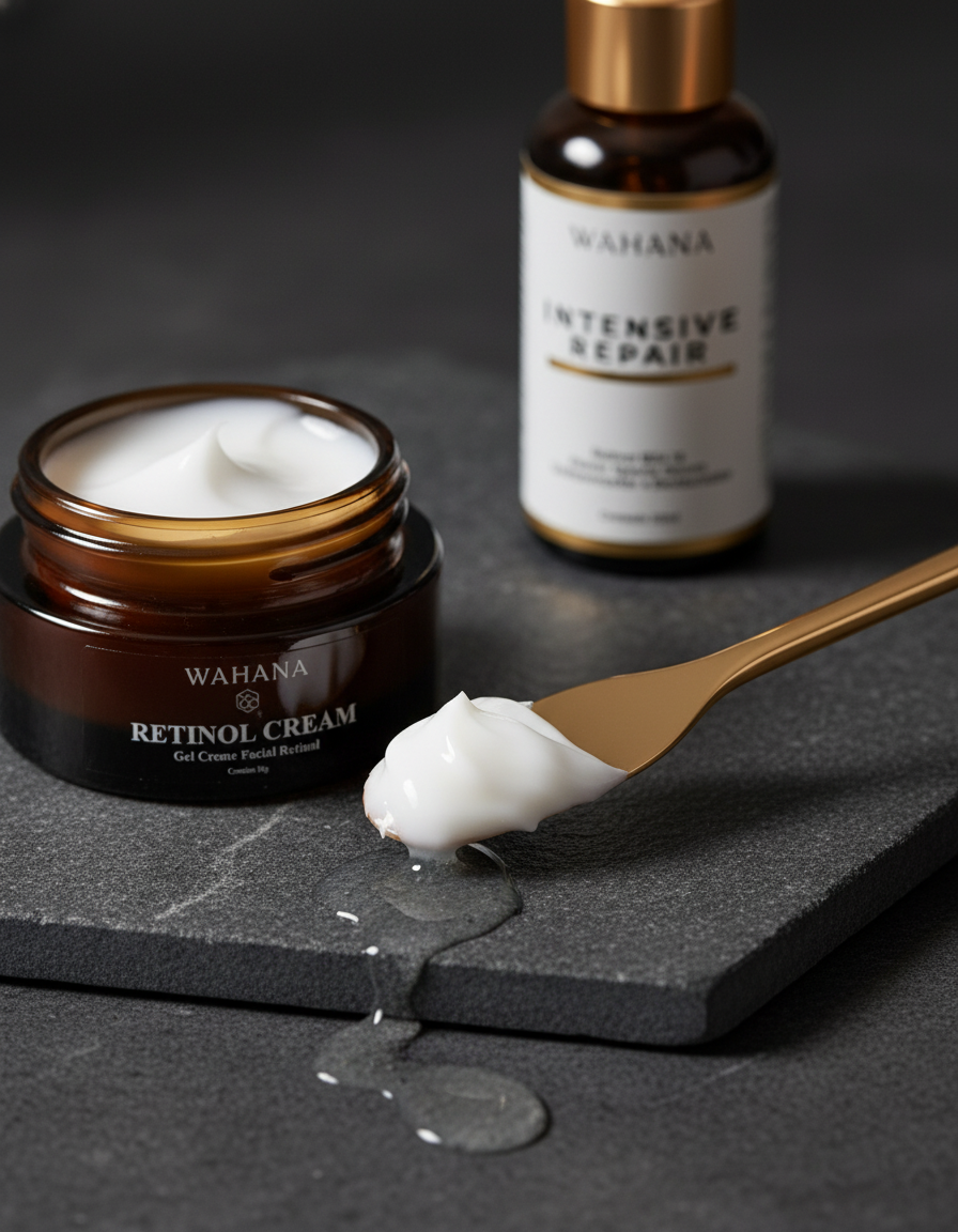 Skincare Noturno: Como a Pele se Renova Enquanto Você Dorme - Retinol Cream e Intensive Repair