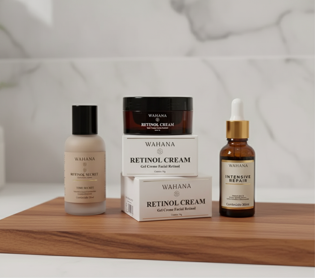 Skincare Noturno: Como a Pele se Renova Enquanto Você Dorme - Retinol Cream e Intensive Repair