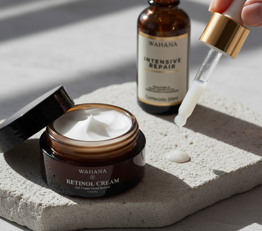 Manchas na Pele e Uniformização: Como Tratar com Eficácia - Retinol Cream e Intensive Repair