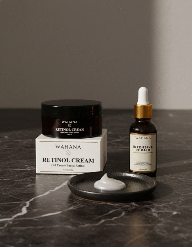 Retinol vs. Ácido Hialurônico: Como Combinar para Máximo Efeito Anti-Idade - Retinol Cream e Intensive Repair