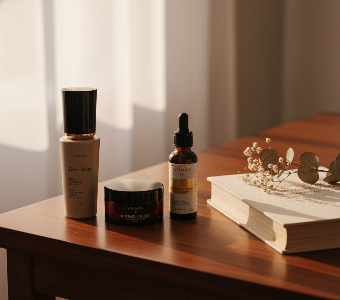 Retinol vs. Ácido Hialurônico: Como Combinar para Máximo Efeito Anti-Idade - Time Secret e Retinol Cream