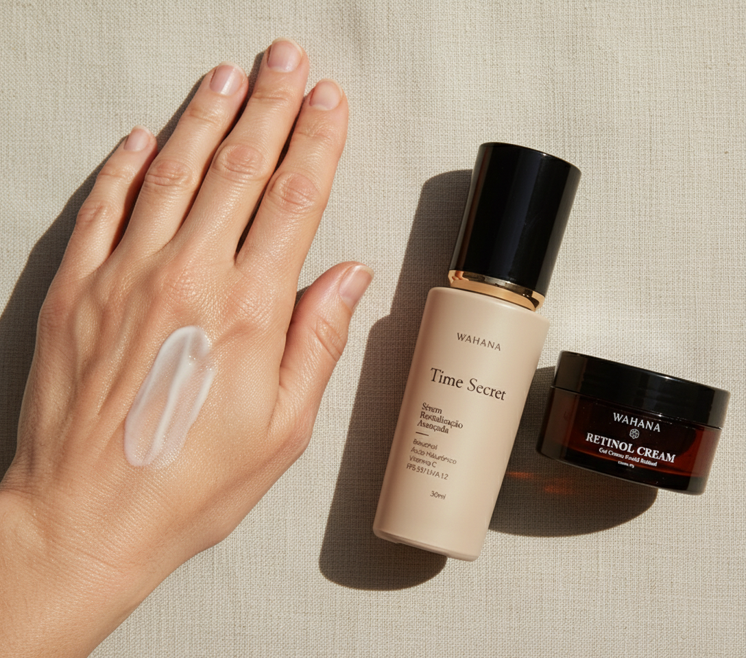 Rotina Anti-Idade Completa: O Passo a Passo Definitivo - Time Secret e Retinol Cream