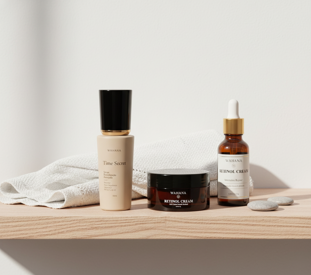 Bakuchiol vs Retinol: Qual o Melhor para Pele Madura e Sensível? - Time Secret e Retinol Cream