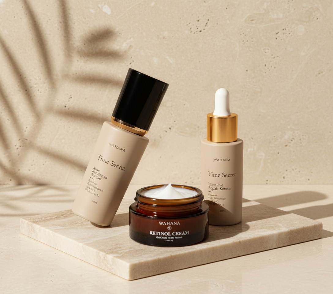 Como clarear manchas da idade no rosto e nas mãos com segurança - Time Secret e Retinol Cream