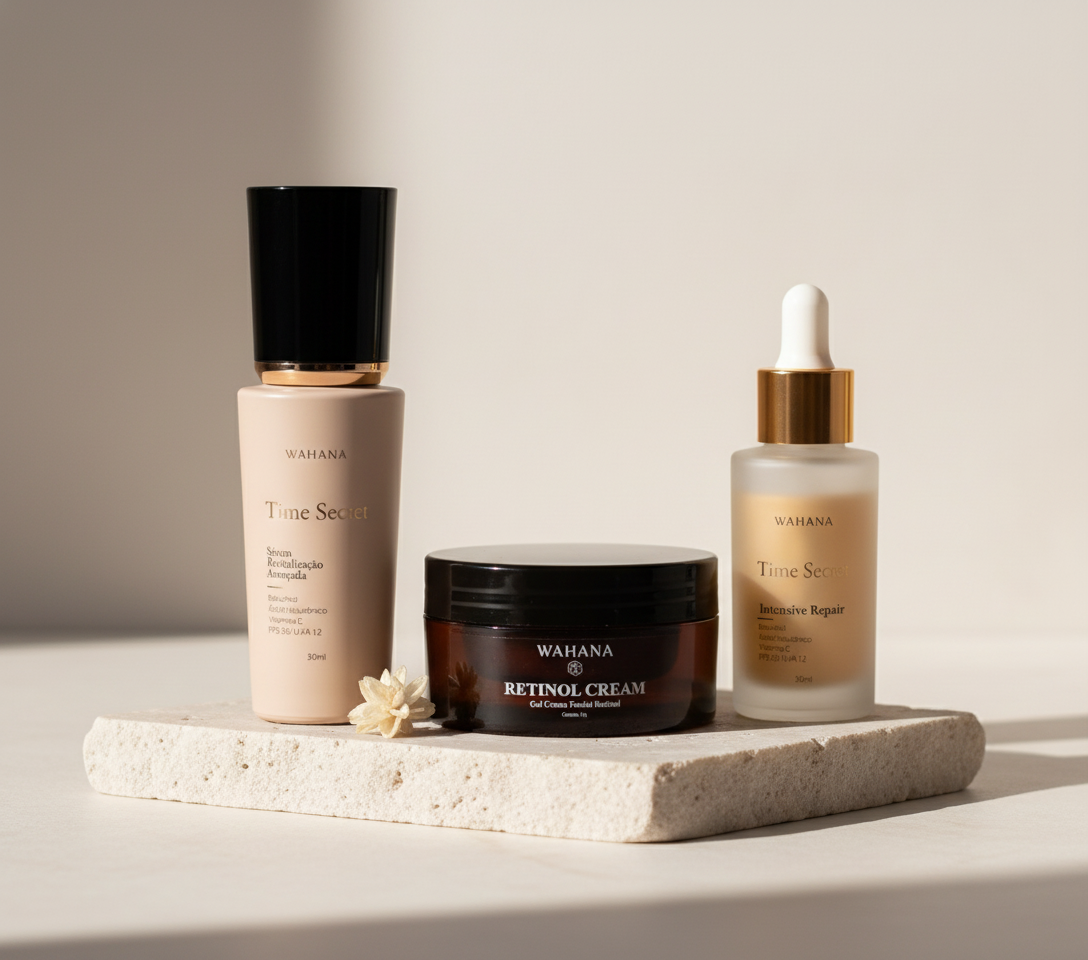 Kit Rejuvenescimento Completo Wahana: Vale a pena investir? - Time Secret e Retinol Cream