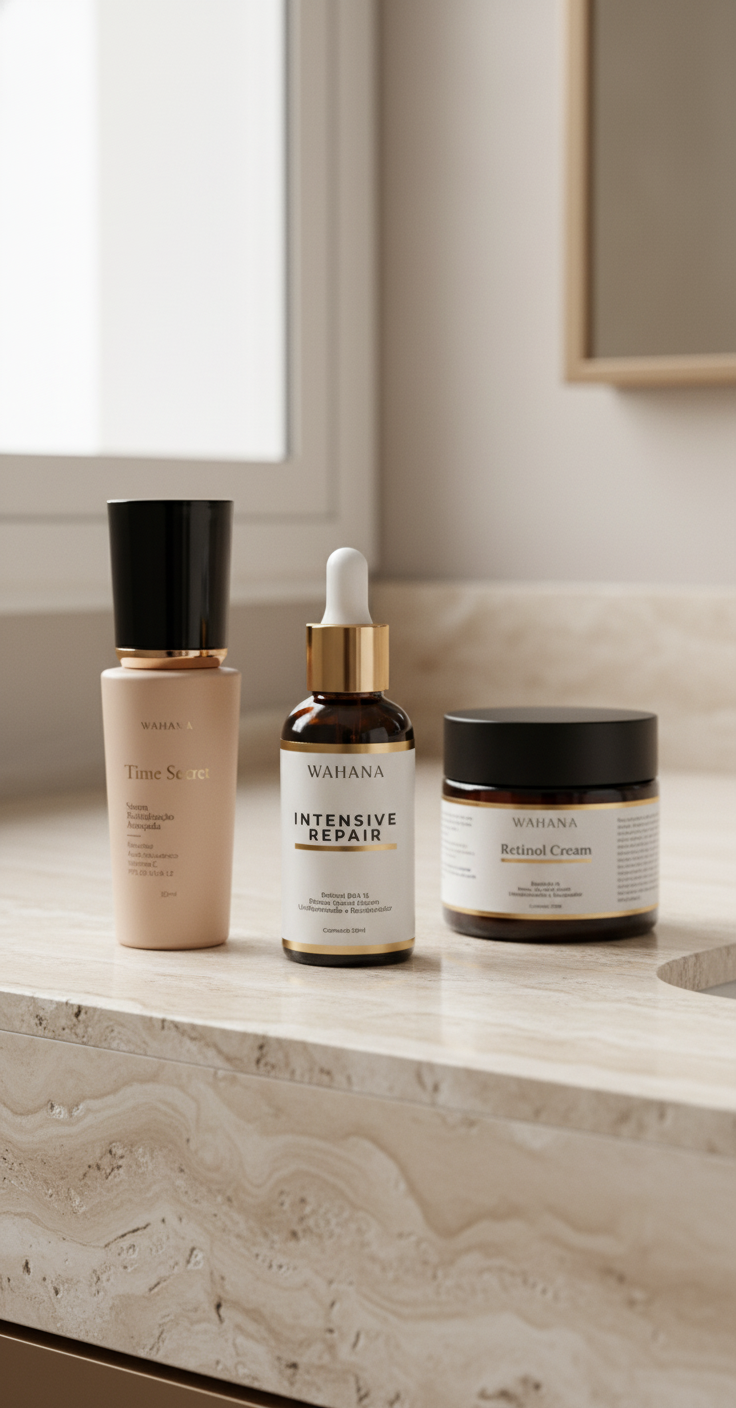 Niacinamida para pele madura com sensibilidade: Benefícios - Intensive Repair e Time Secret