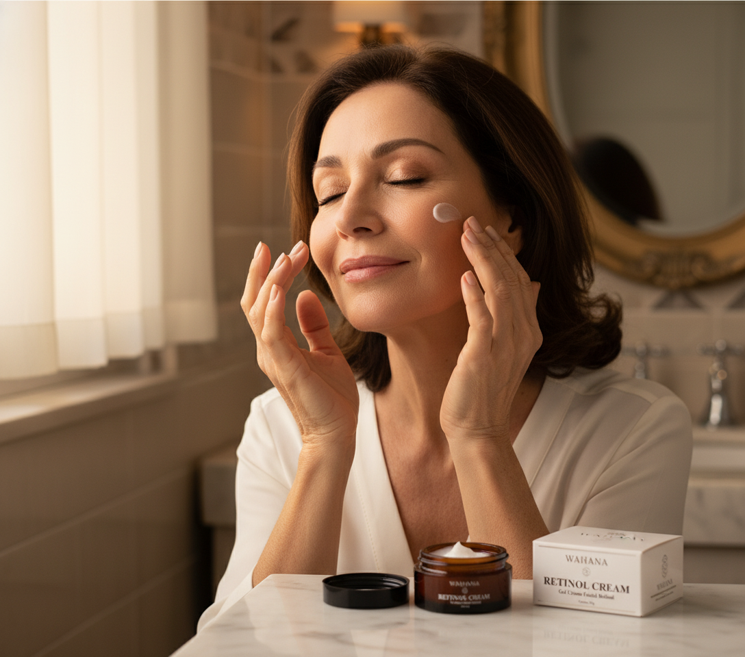 Retinol Cream Wahana: Como usar na pele madura - Retinol Cream