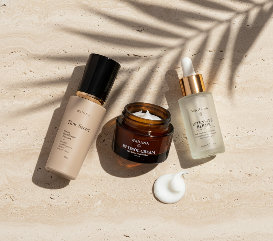 Skincare aos 40 anos: O que muda e como adaptar sua rotina - Time Secret e Retinol Cream