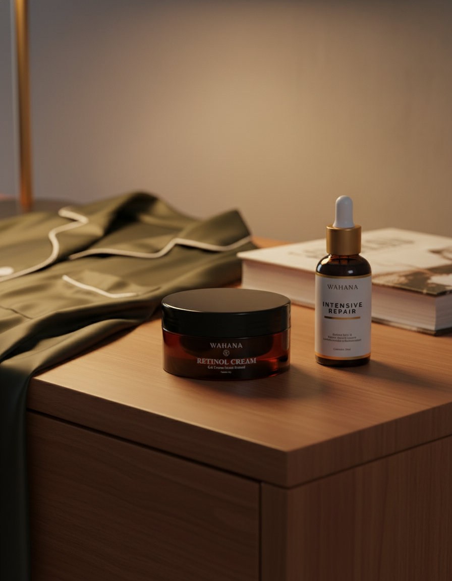 Skincare Noturno: O Ritual Perfeito para Regeneração da Pele - Retinol Cream e Intensive Repair