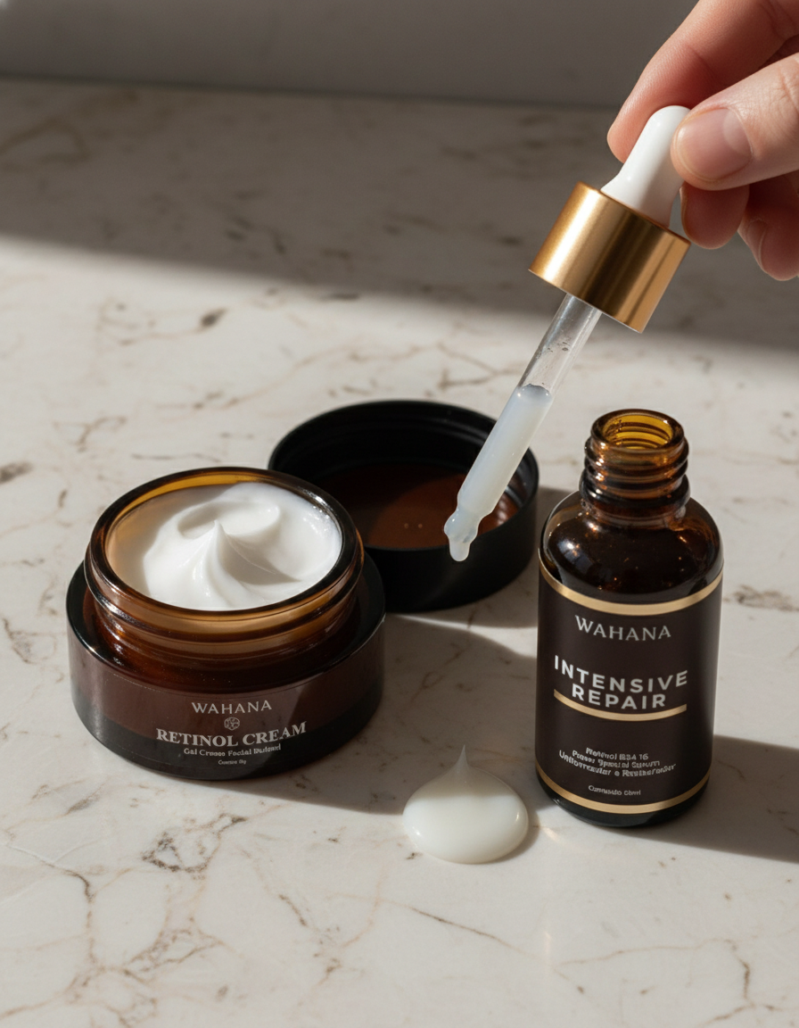 Skincare Noturno: O Ritual Perfeito para Regeneração da Pele - Retinol Cream e Intensive Repair