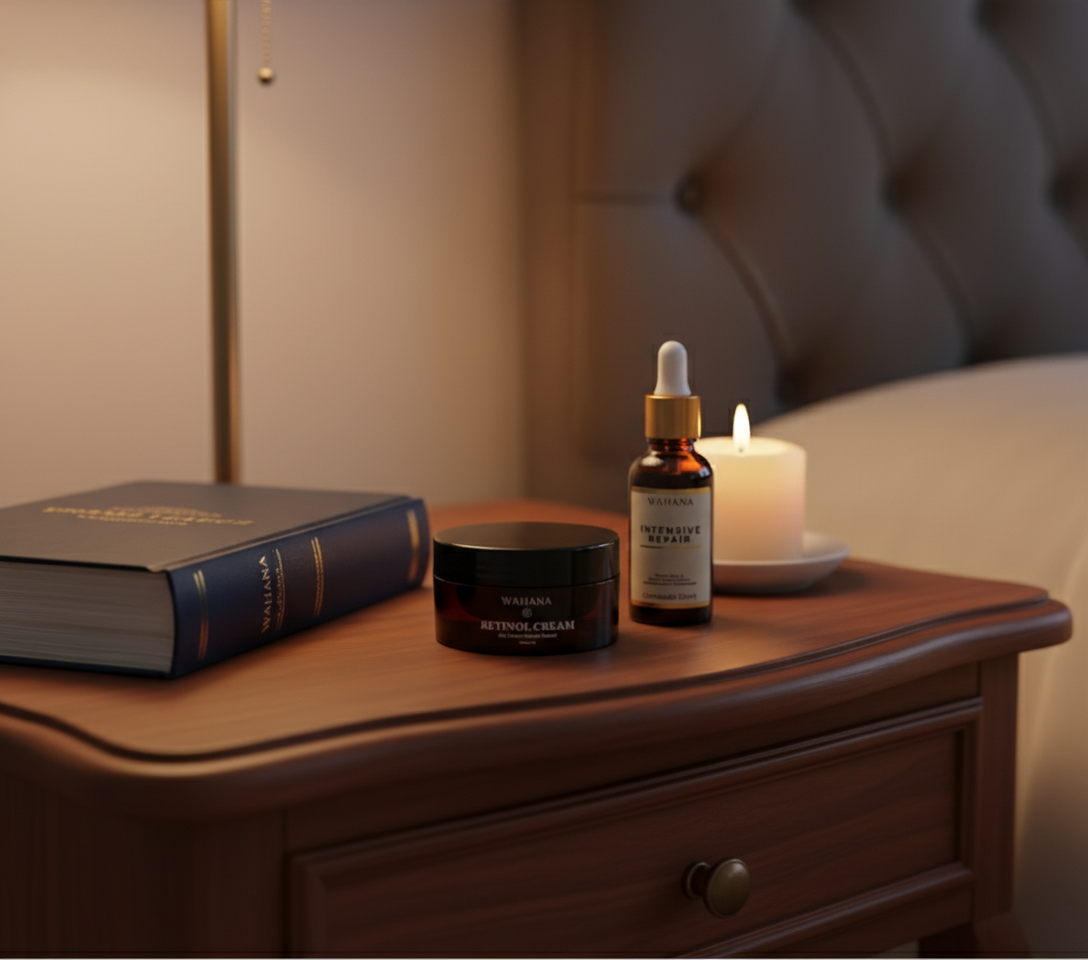Rotina de Skincare Noturna: O Segredo do Sono da Beleza - Retinol Cream e Intensive Repair