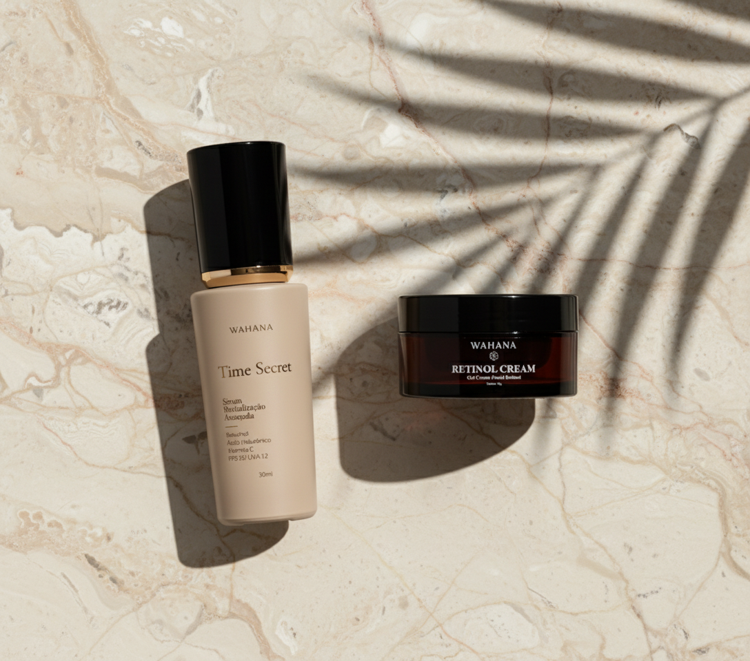 Qual o melhor protetor solar anti-idade para pele madura? - Time Secret e Retinol Cream