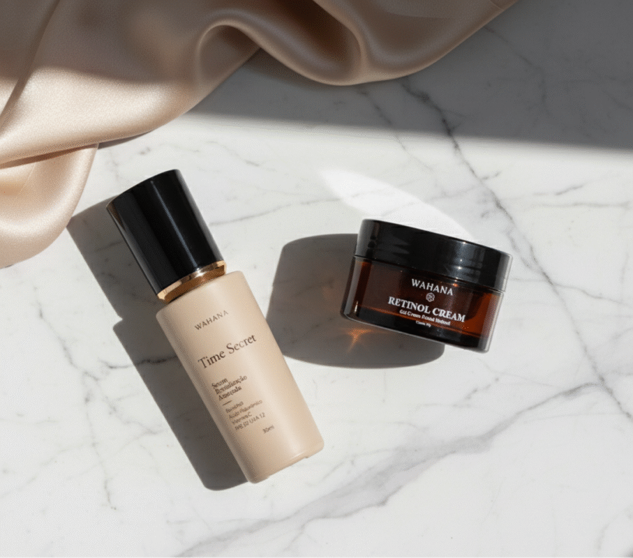 Kit 24 Horas Wahana: Vale a pena para pele madura? - Time Secret e Retinol Cream