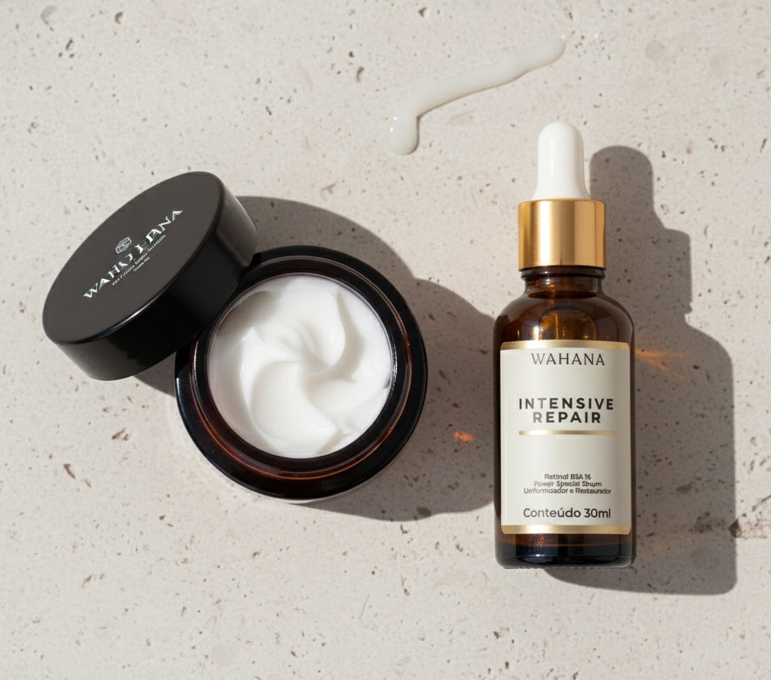 Retinol depois dos 45: Qual usar, como começar e frequência - Retinol Cream e Intensive Repair