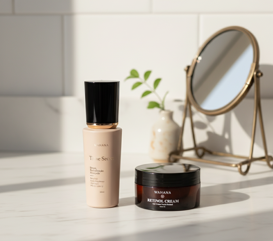 Benefícios da Vitamina C e Retinol: A Dupla Imbatível - Time Secret e Retinol Cream