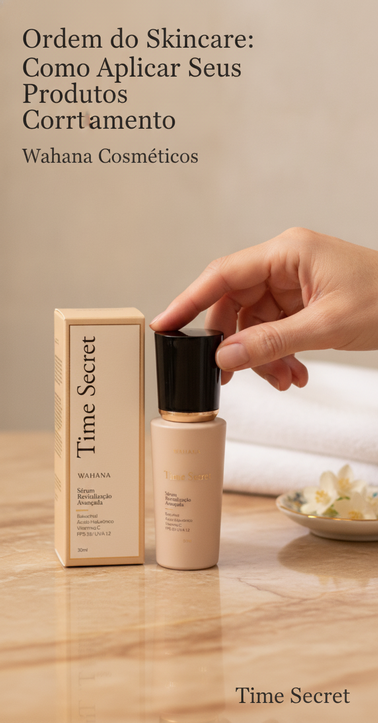 Ordem do Skincare: Como Aplicar Seus Produtos Corretamente - Time Secret