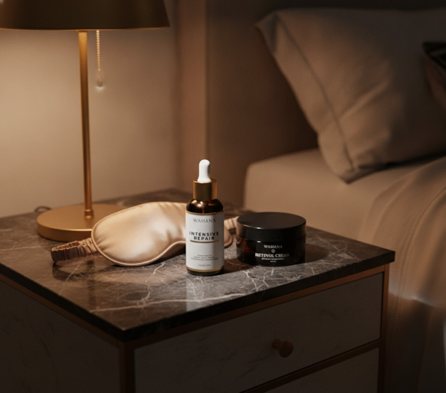 Rotina Noturna de Skincare para Regeneração Celular Profunda - Intensive Repair e Retinol Cream