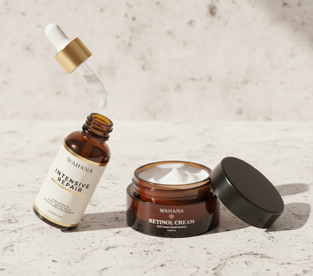 Diferença Entre Rugas Finas e Profundas: Como Tratar Cada Uma - Intensive Repair e Retinol Cream