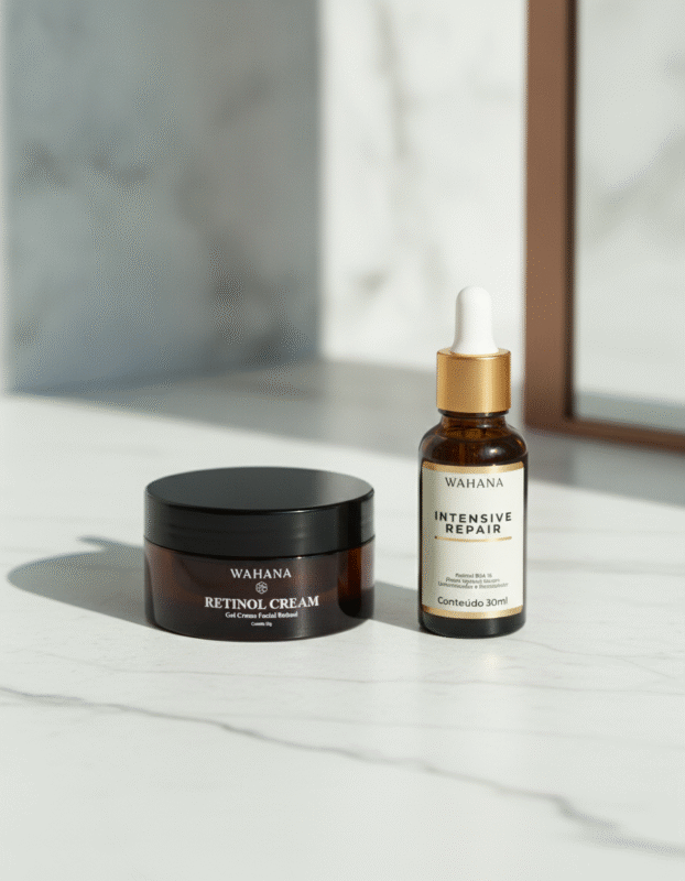 Ácido Hialurônico e Retinol Juntos: O Segredo da Pele Perfeita - Retinol Cream e Intensive Repair