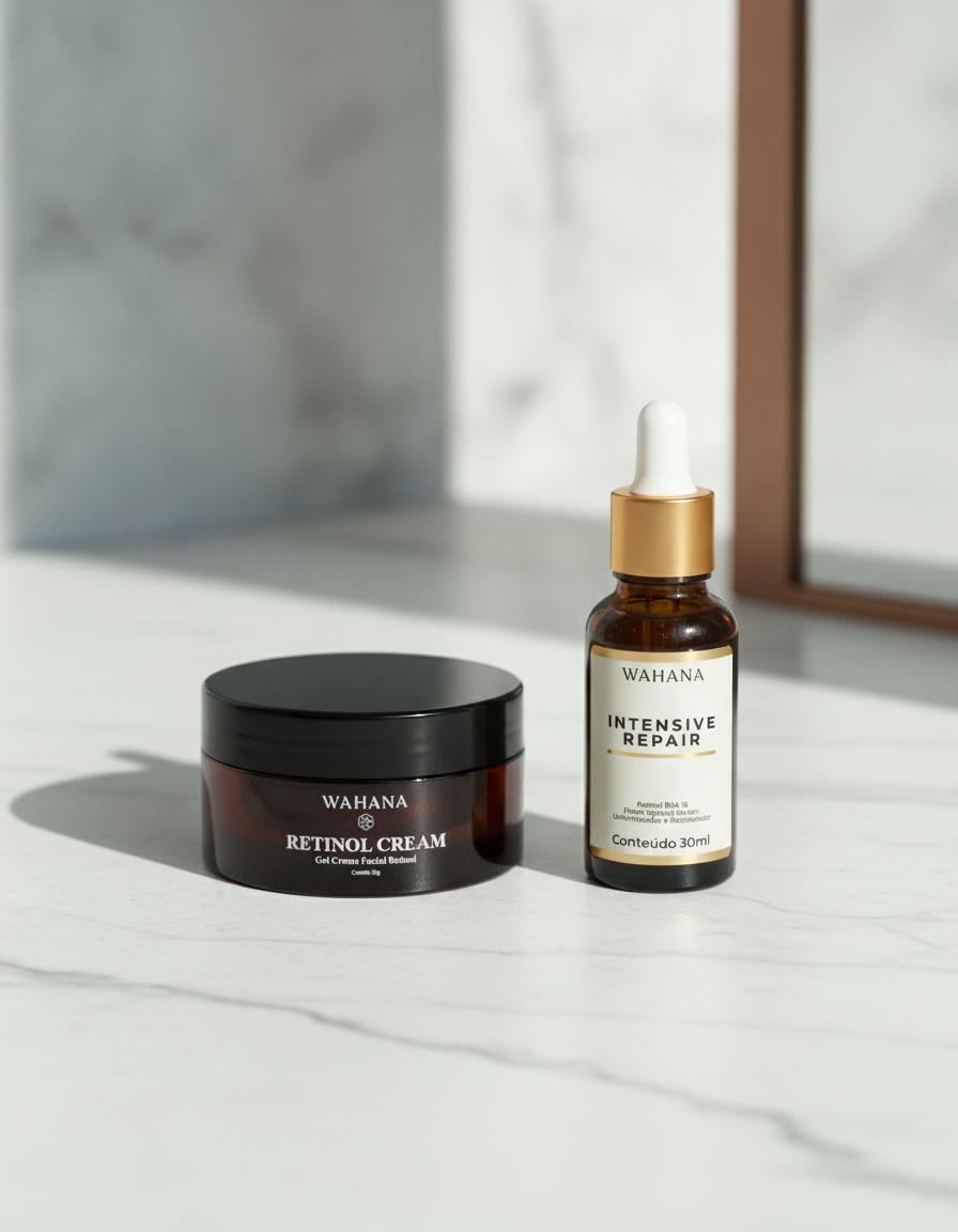 Ácido Hialurônico e Retinol Juntos: O Segredo da Pele Perfeita - Retinol Cream e Intensive Repair