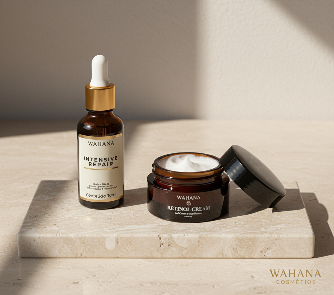 Diferença Entre Hidratação e Nutrição Facial na Pele Madura - Intensive Repair e Retinol Cream