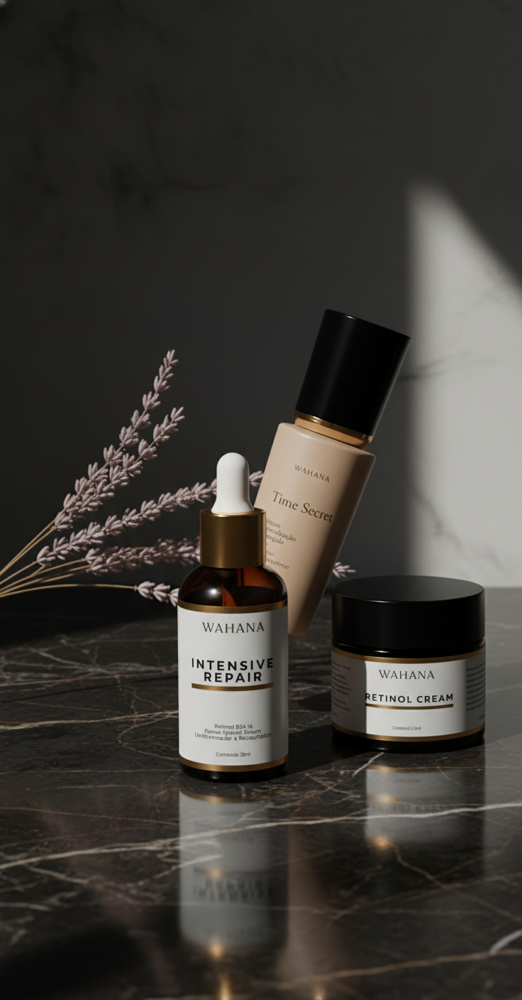 Rotina Noturna de Skincare para Regeneração Celular Profunda - Intensive Repair e Time Secret