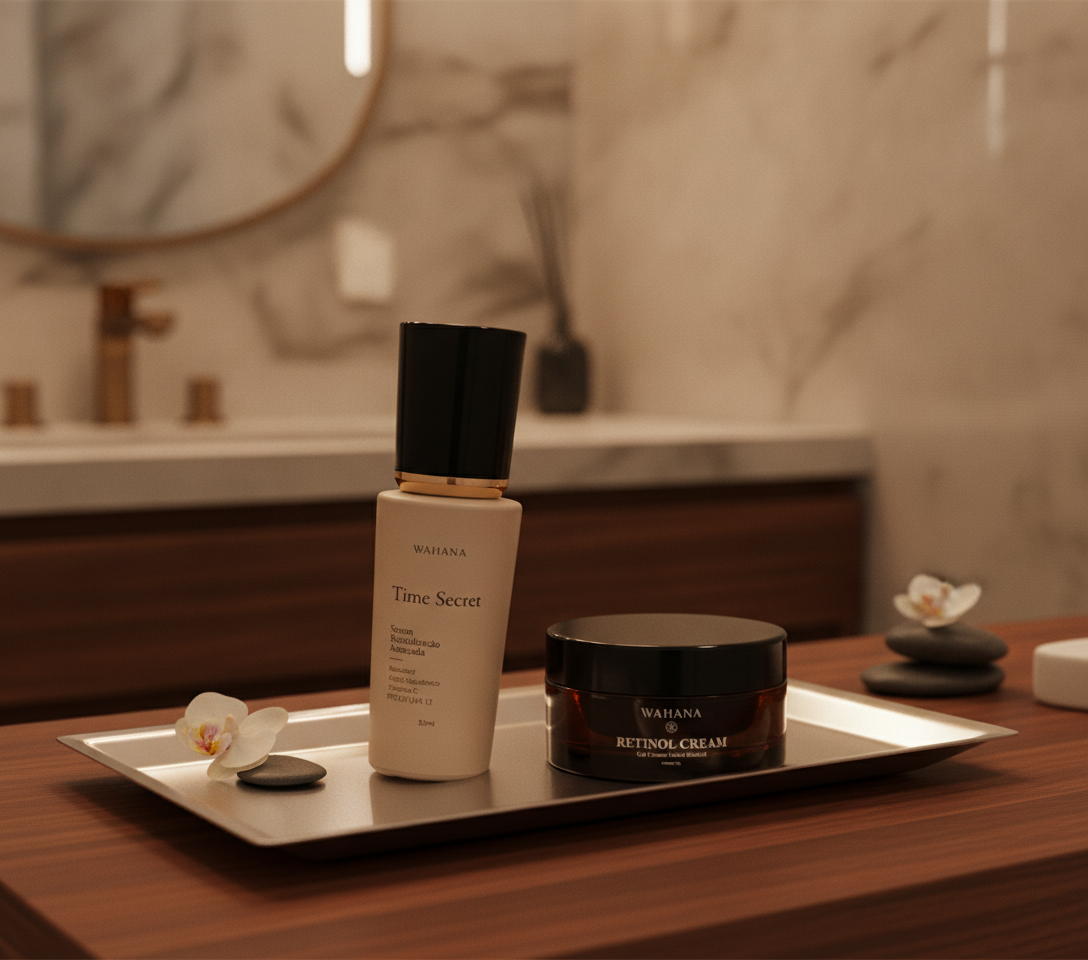 Skincare Anti-Idade aos 40 Anos: O Que Realmente Funciona? - Time Secret e Retinol Cream