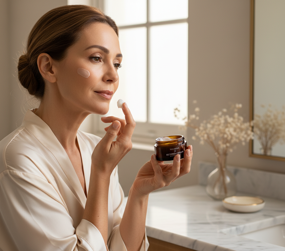 Como Clarear Manchas de Acne com Skincare Inteligente - Retinol Cream