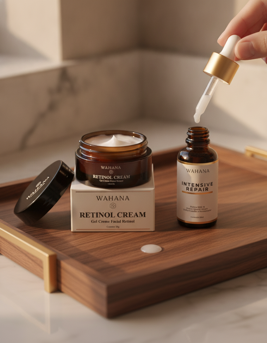 Retinol para o rosto: Benefícios e como usar corretamente - Retinol Cream e Intensive Repair