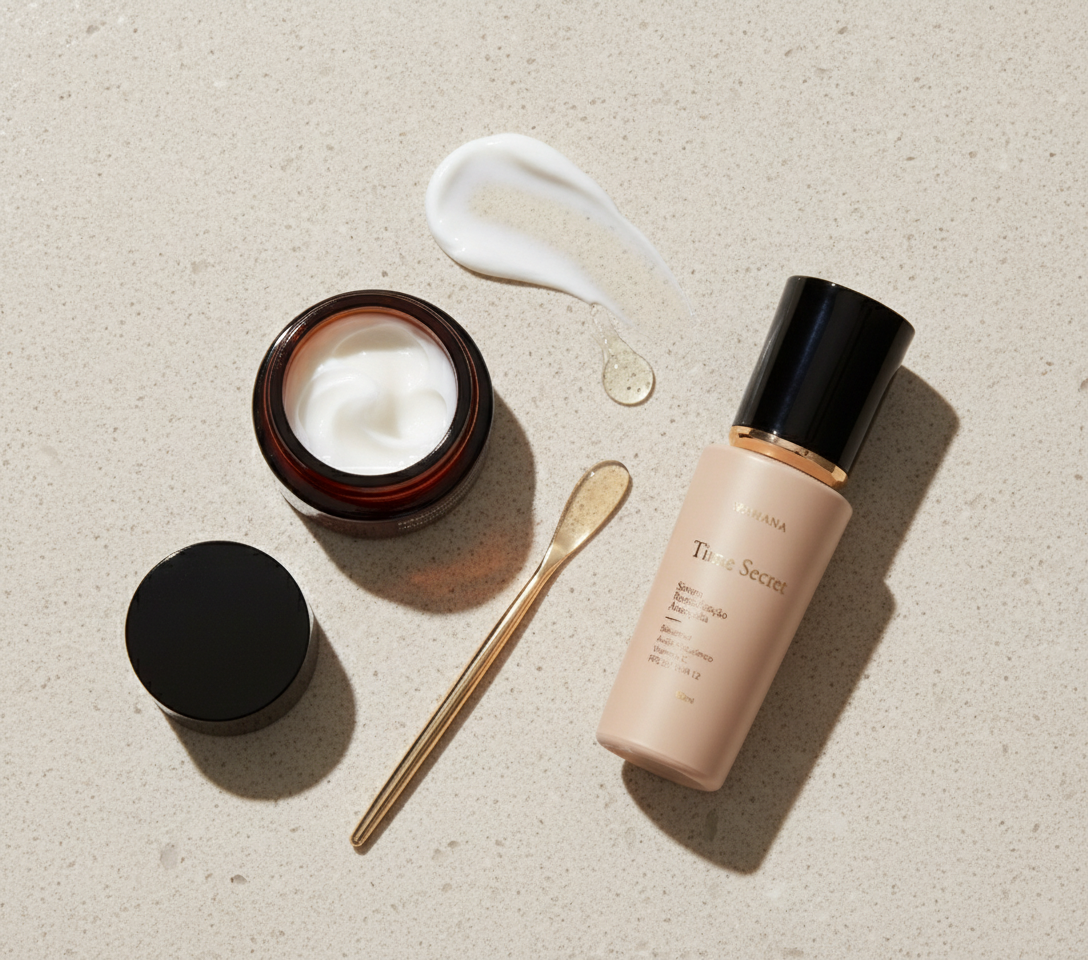 Rotina Anti-Idade 40+: O Guia Definitivo para Pele Madura - Time Secret e Retinol Cream