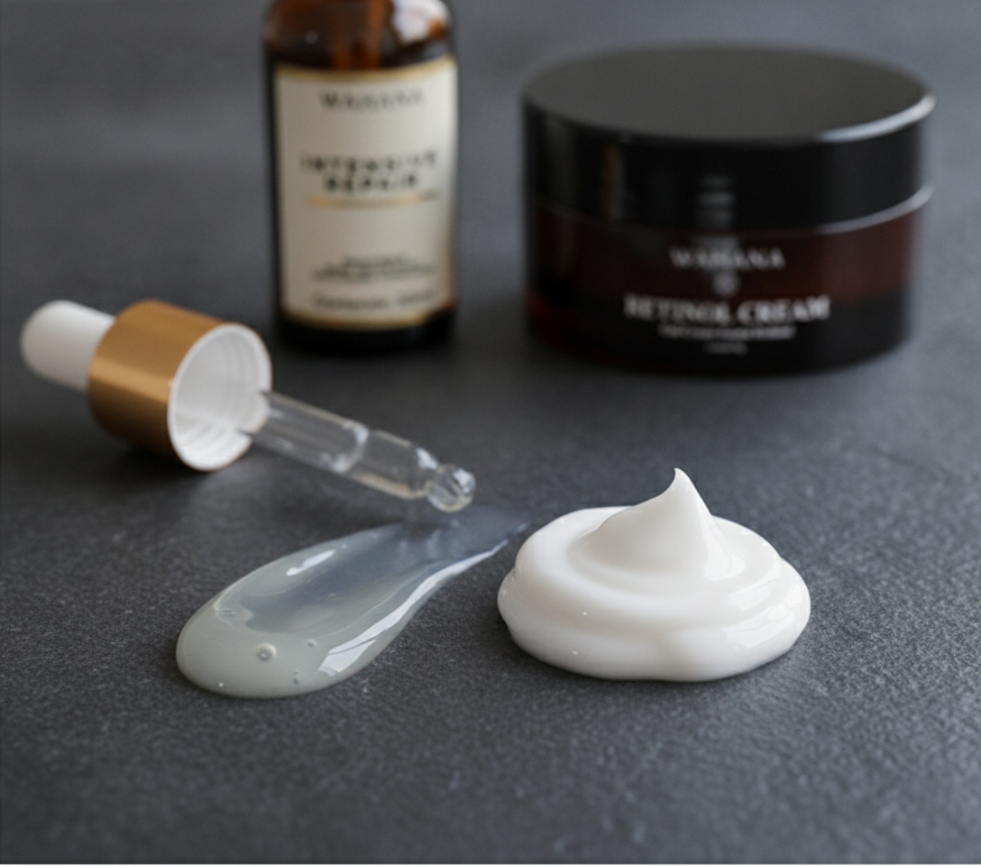 Skincare de Inverno: Como Proteger a Pele do Frio Extremo - Intensive Repair e Retinol Cream