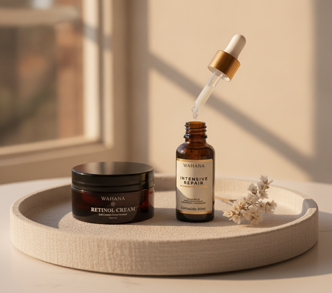 Retinol para o rosto: Benefícios e como usar corretamente - Retinol Cream e Intensive Repair