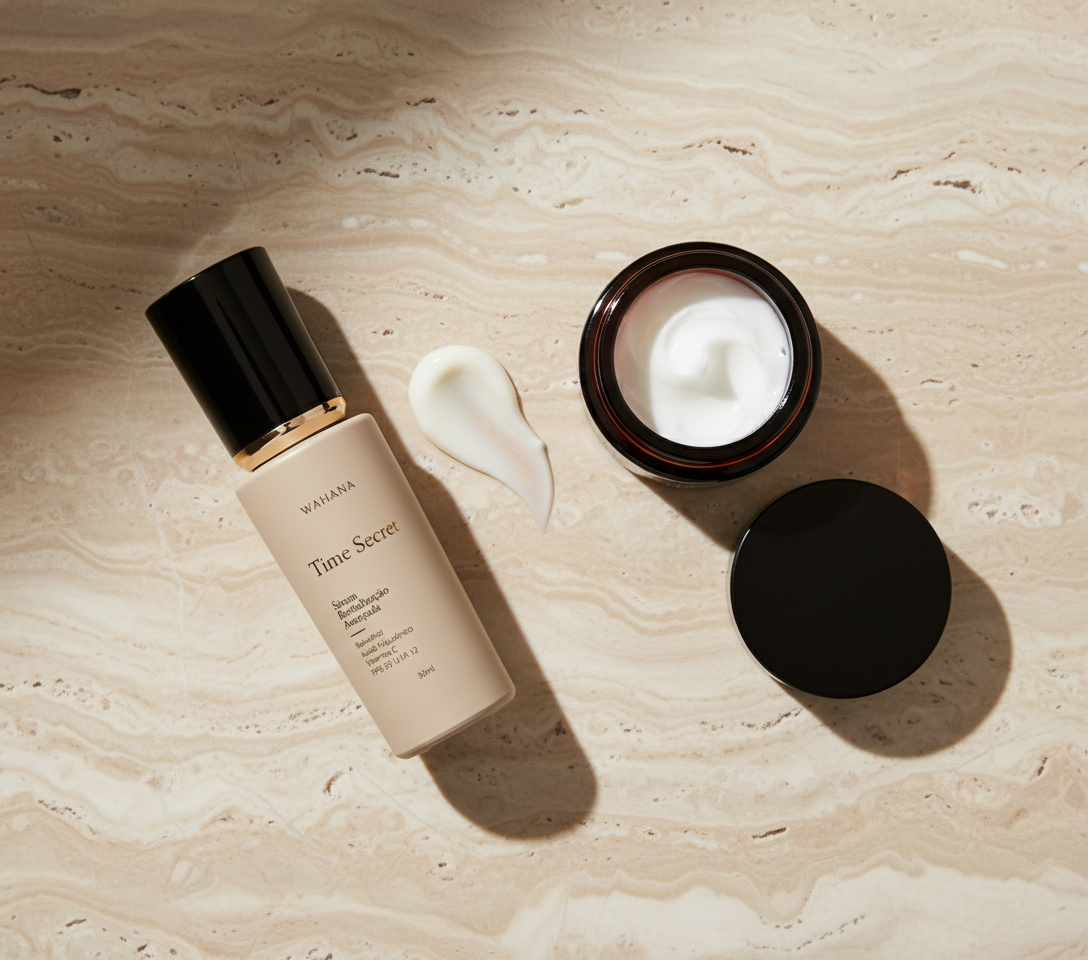 Rotina Anti-Idade 40+: O Guia Definitivo para Pele Madura - Time Secret e Retinol Cream