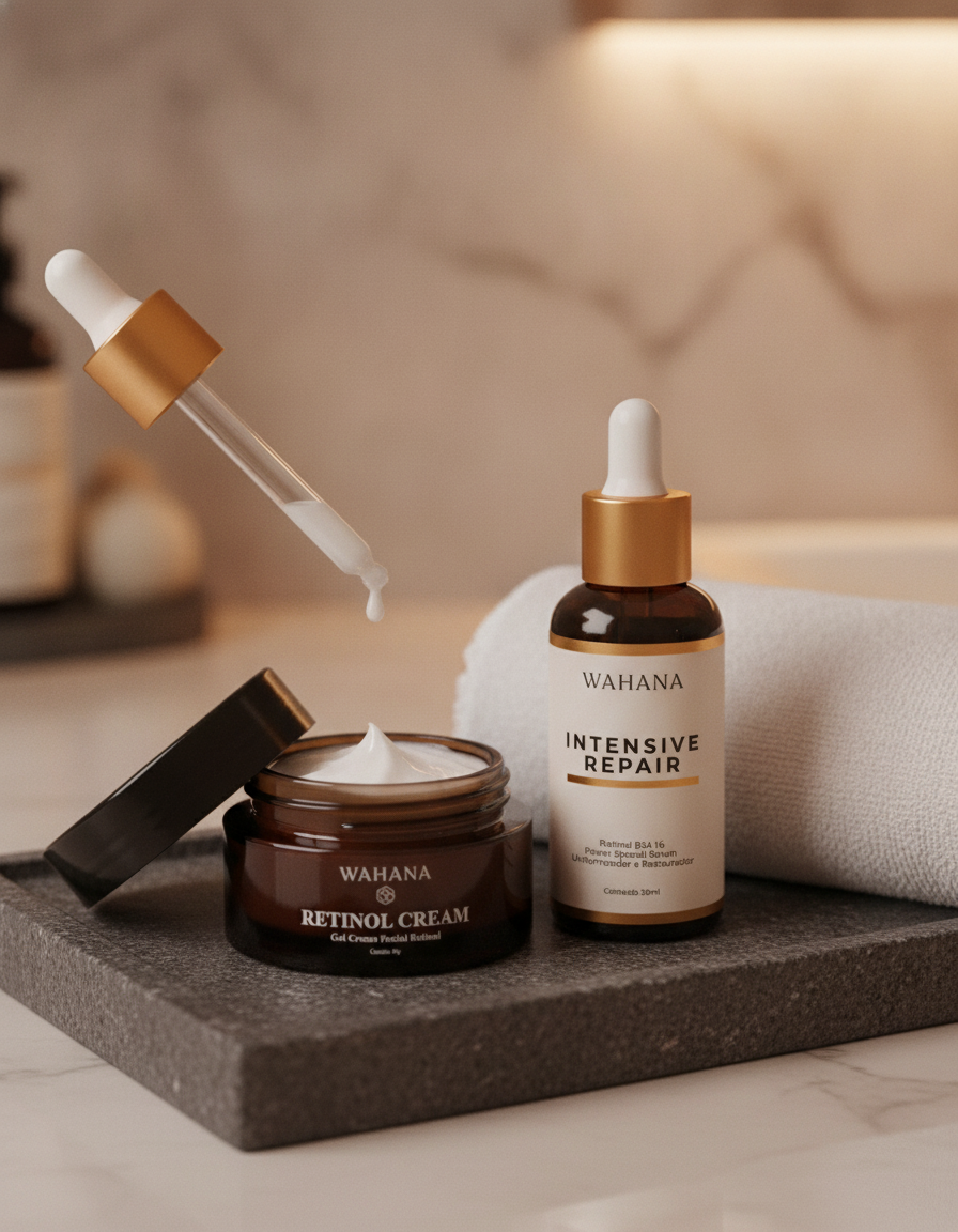 Skincare de Inverno: Como Proteger a Pele do Frio Extremo - Retinol Cream e Intensive Repair