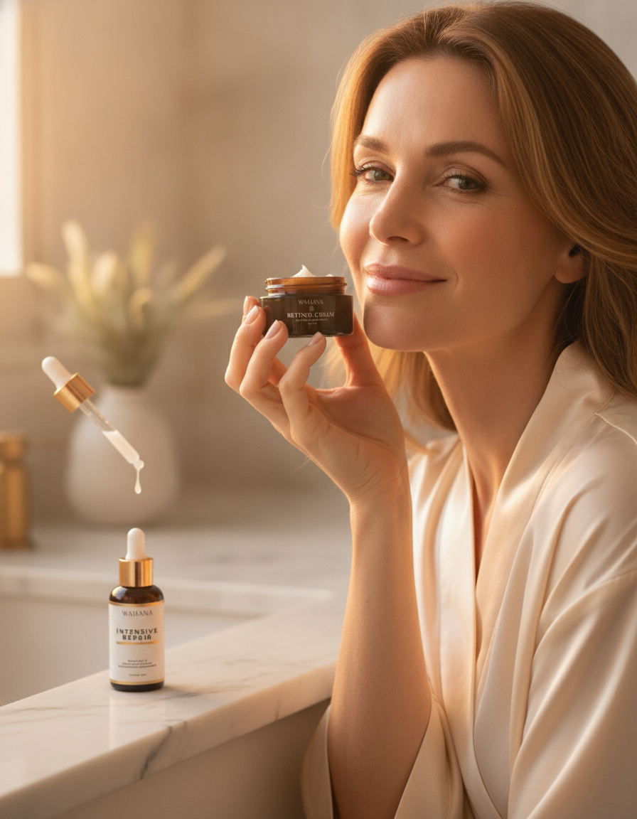 Retinol e Peptídeos: Como Combinar o Padrão Ouro do Skincare - Retinol Cream e Intensive Repair